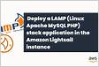 Lightsail with LAMP stack with php 8. or with AMI suppor